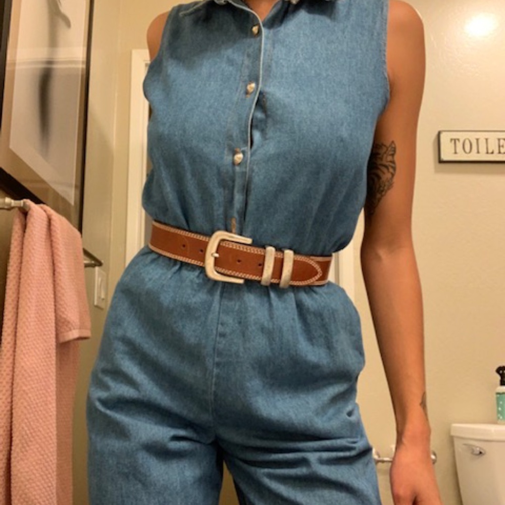 Vintage jean jumpsuit
